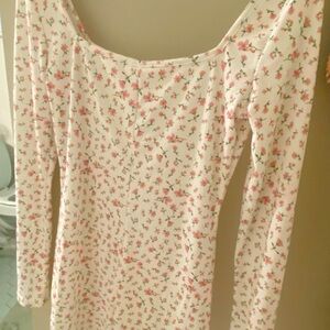 Floral Long Sleeve pajama romper